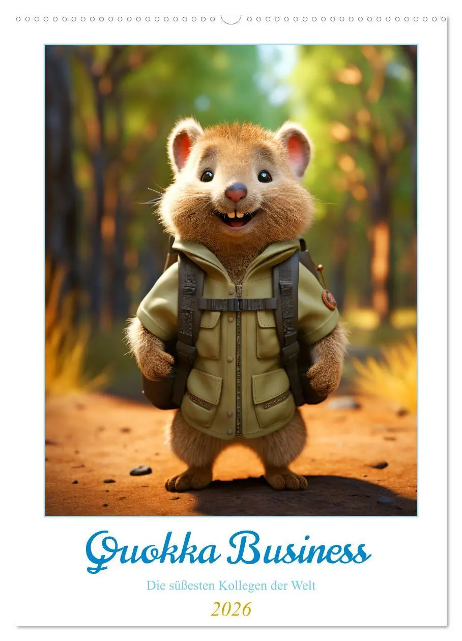 Cover: 9783516306637 | Quokka Business - Die süßesten Kollegen der Welt (Wandkalender 2026...