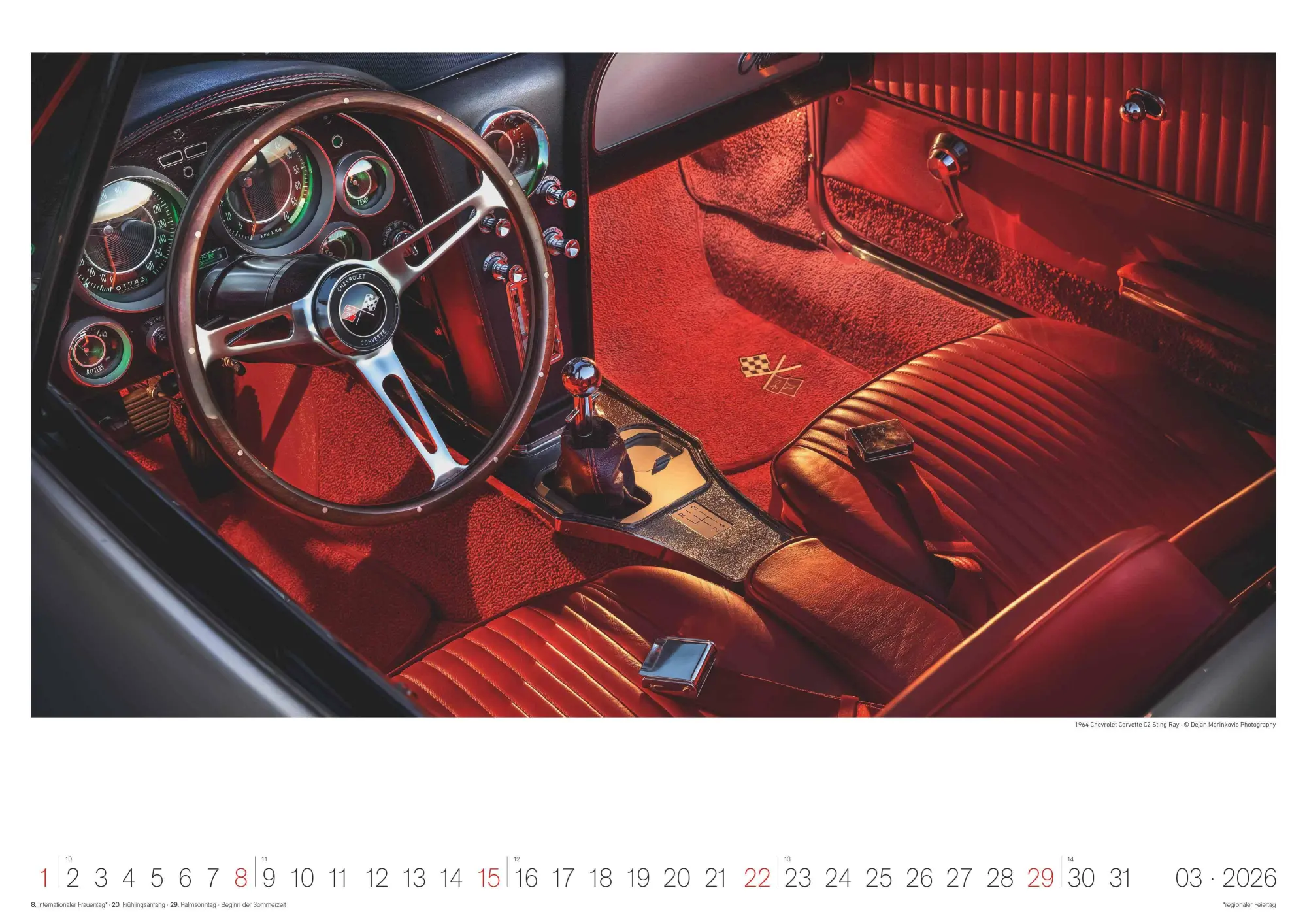 Bild: 4069095006737 | Legendary Classic &amp; Muscle Cars 2026 - Wand-Kalender -...