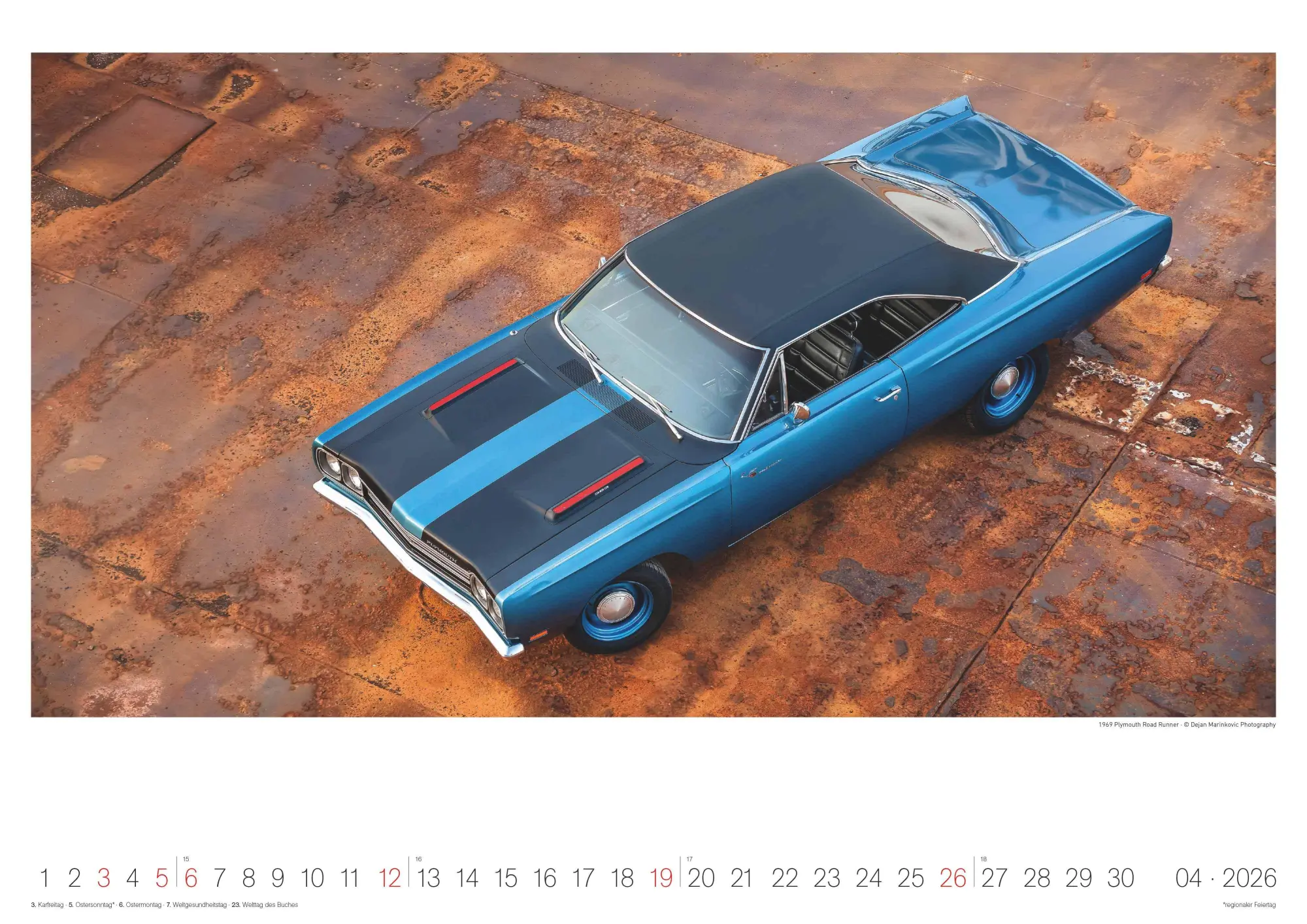 Bild: 4069095006737 | Legendary Classic &amp; Muscle Cars 2026 - Wand-Kalender -...