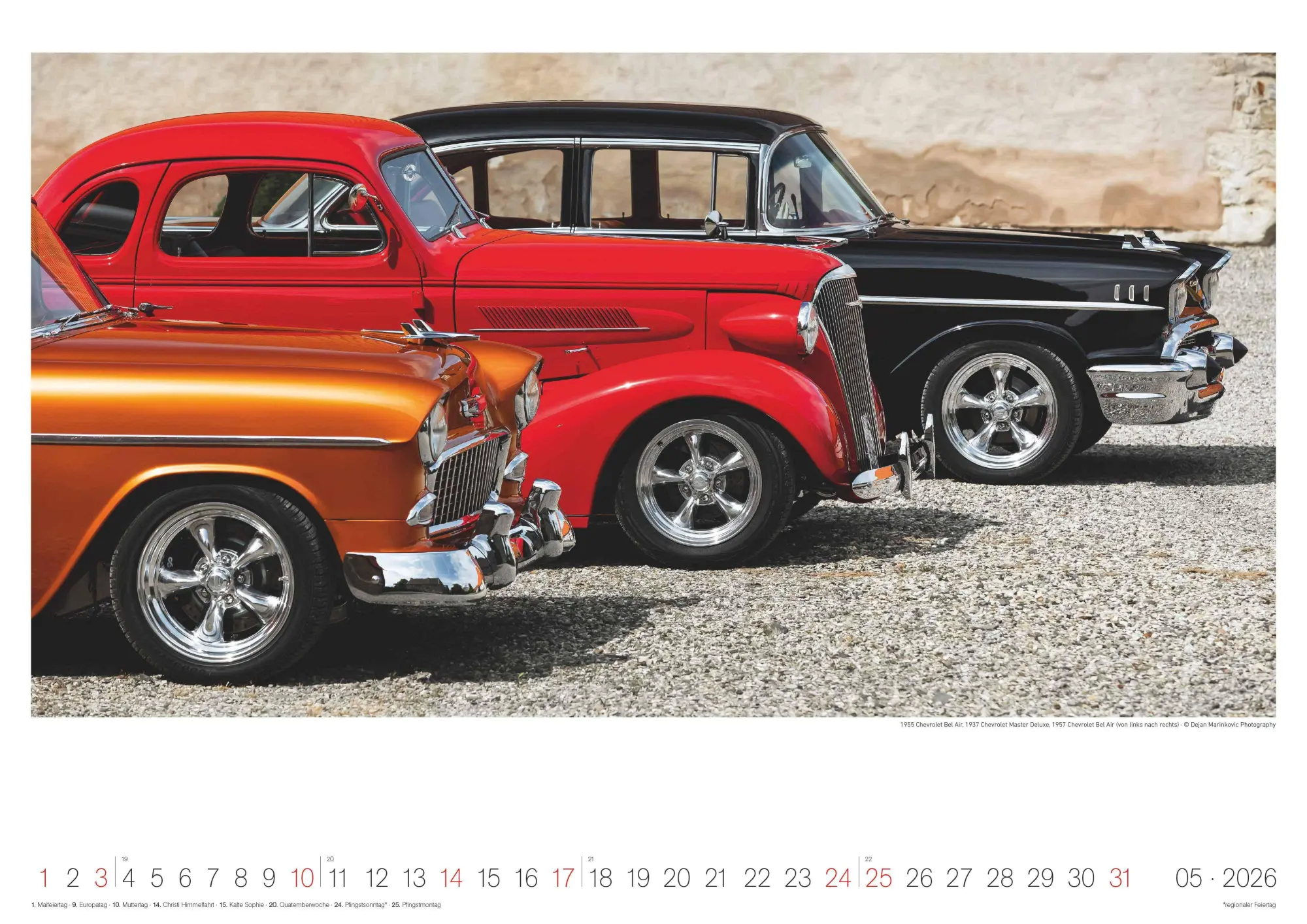Bild: 4069095006737 | Legendary Classic &amp; Muscle Cars 2026 - Wand-Kalender -...
