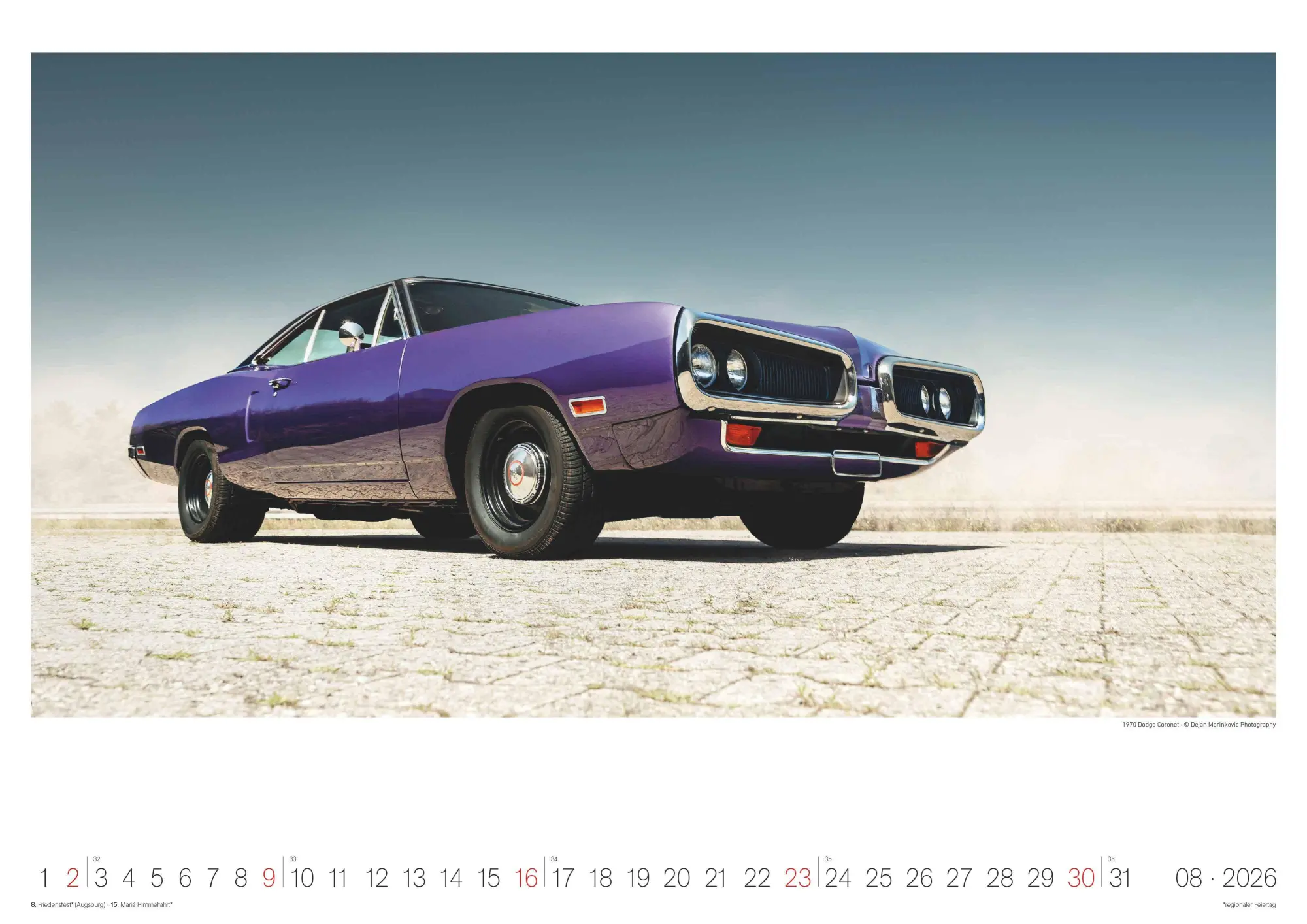Bild: 4069095006737 | Legendary Classic &amp; Muscle Cars 2026 - Wand-Kalender -...