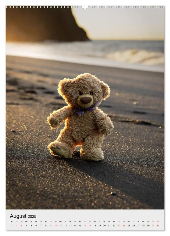 Bild: 9783457136737 | Travelling Teddy in Island (Wandkalender 2025 DIN A2 hoch),...