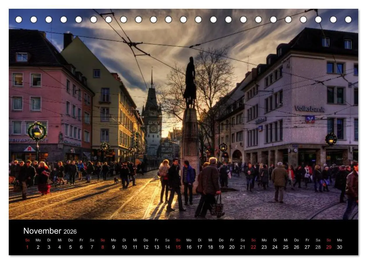 Bild: 9783516226737 | Freiburger Impressionen (Tischkalender 2026 DIN A5 quer), CALVENDO...