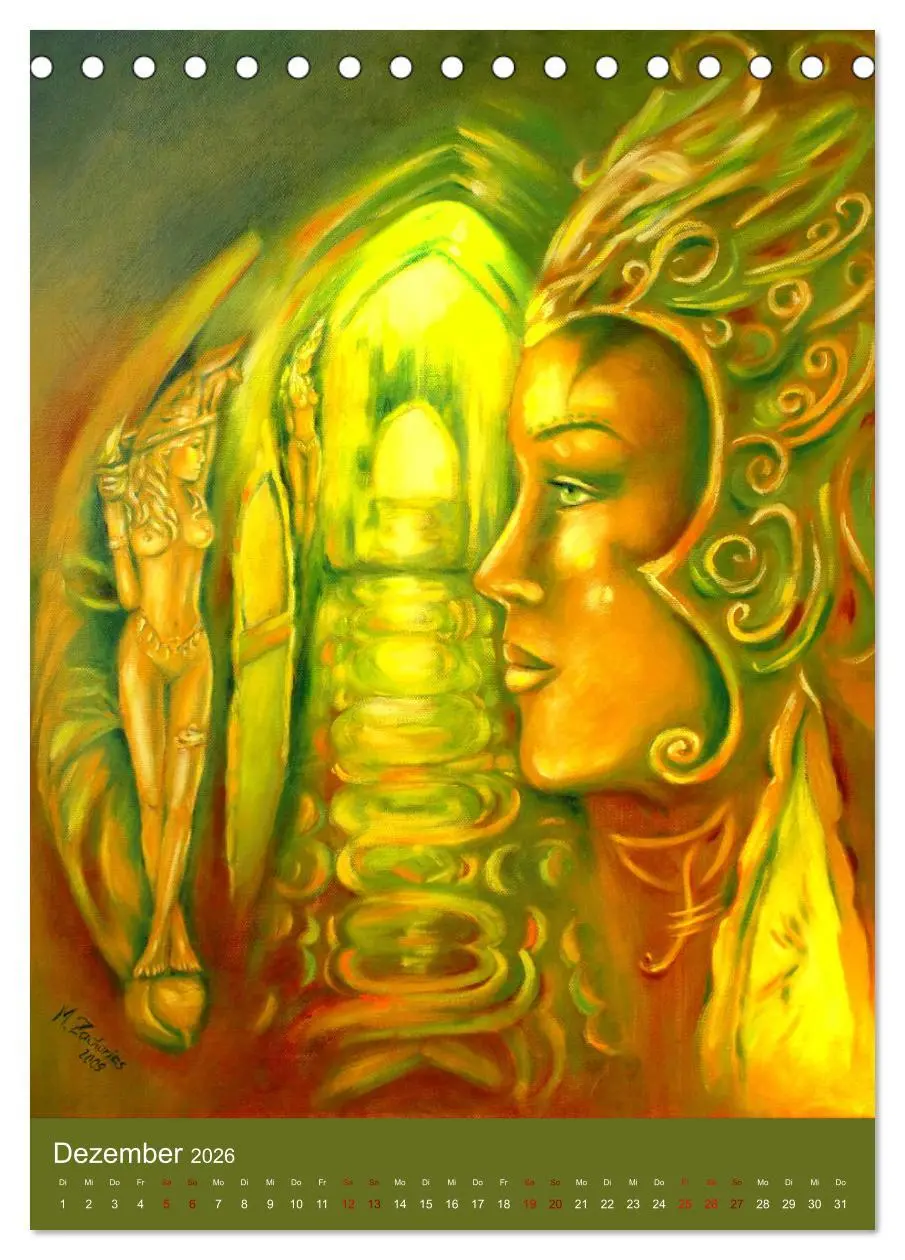 Bild: 9783516396737 | Außergewöhnliche spirituelle Kunst 2026 (Tischkalender 2026 DIN A5...