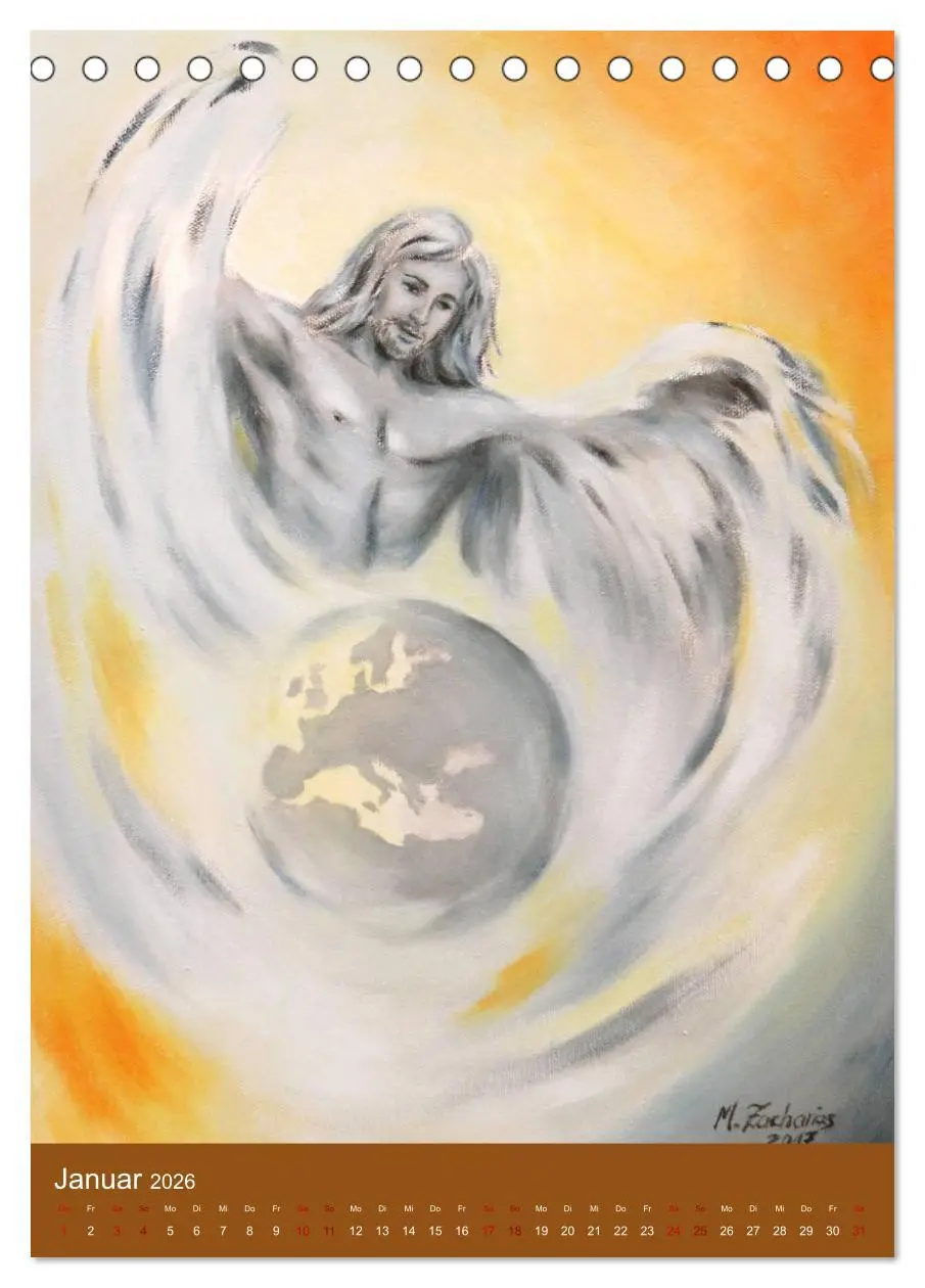 Bild: 9783516396737 | Außergewöhnliche spirituelle Kunst 2026 (Tischkalender 2026 DIN A5...