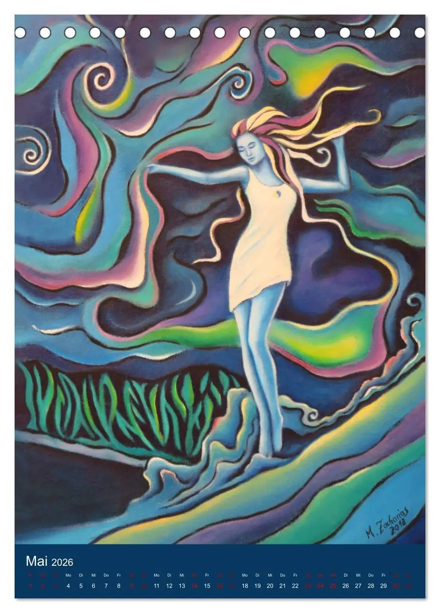 Bild: 9783516396737 | Außergewöhnliche spirituelle Kunst 2026 (Tischkalender 2026 DIN A5...