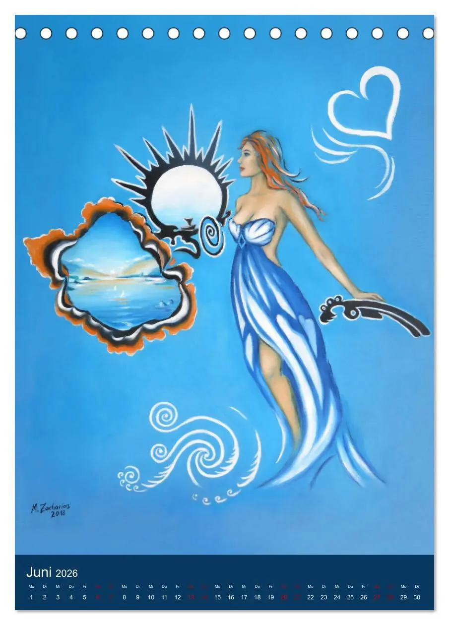 Bild: 9783516396737 | Außergewöhnliche spirituelle Kunst 2026 (Tischkalender 2026 DIN A5...