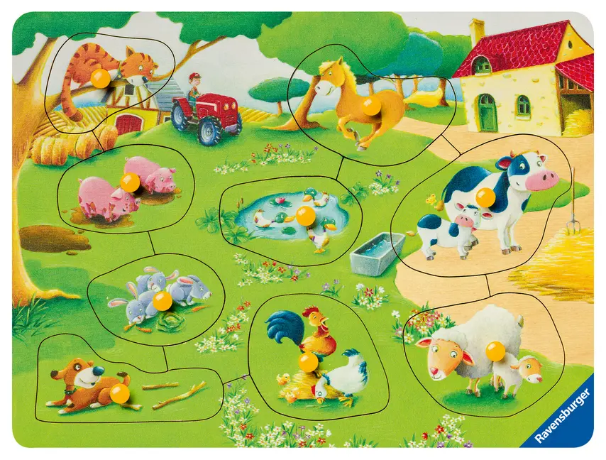 Bild: 4005556036837 | Ravensburger Kinderpuzzle - 03683 Kleiner Bauernhof - my first...