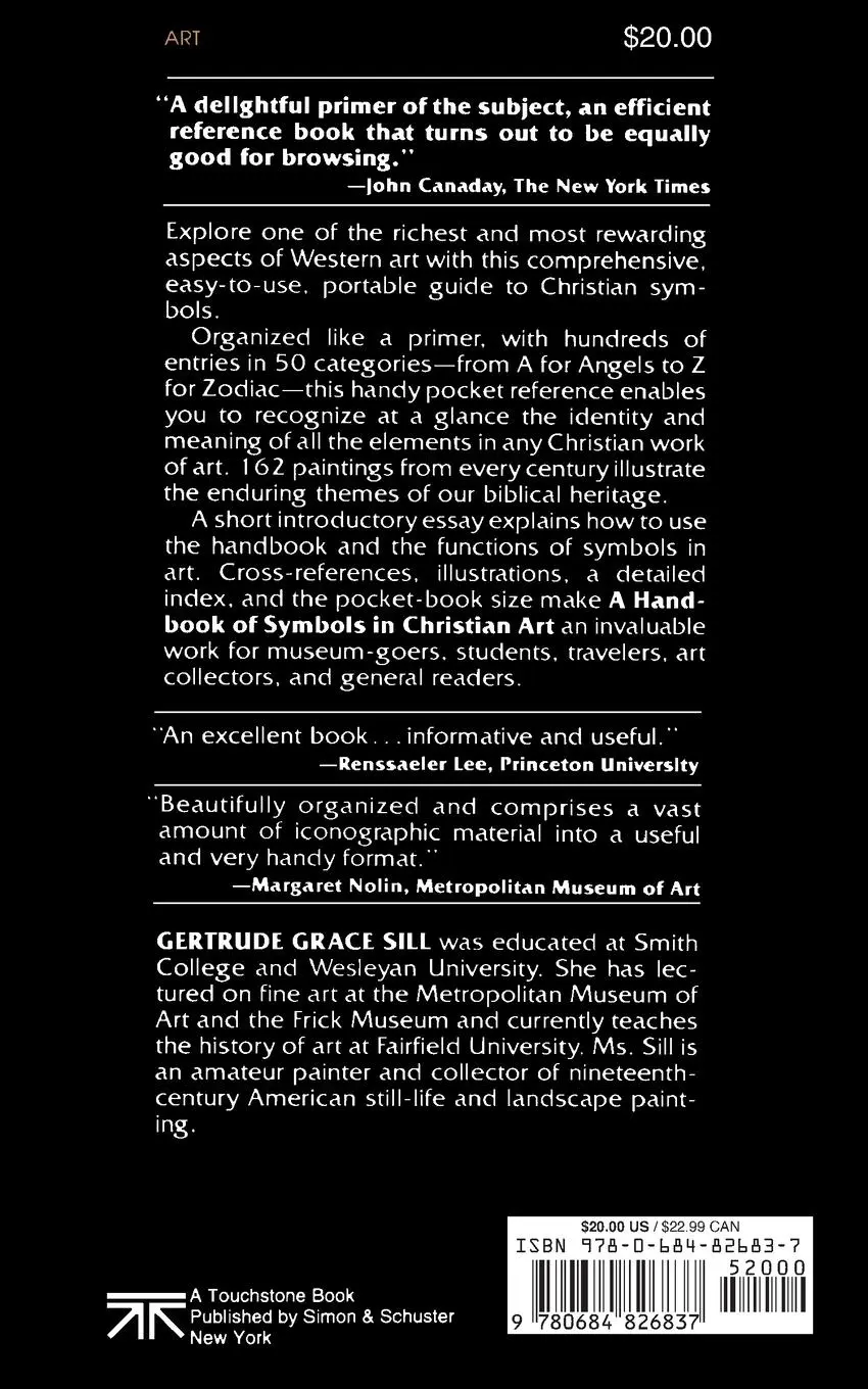 Rückseite: 9780684826837 | A Handbook of Symbols in Christian Art | Gertrude Grace Sill | Buch