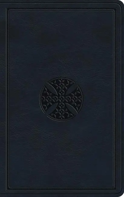 Cover: 9781433566837 | ESV Large Print Value Thinline Bible (Trutone, Navy, Mosaic Cross...