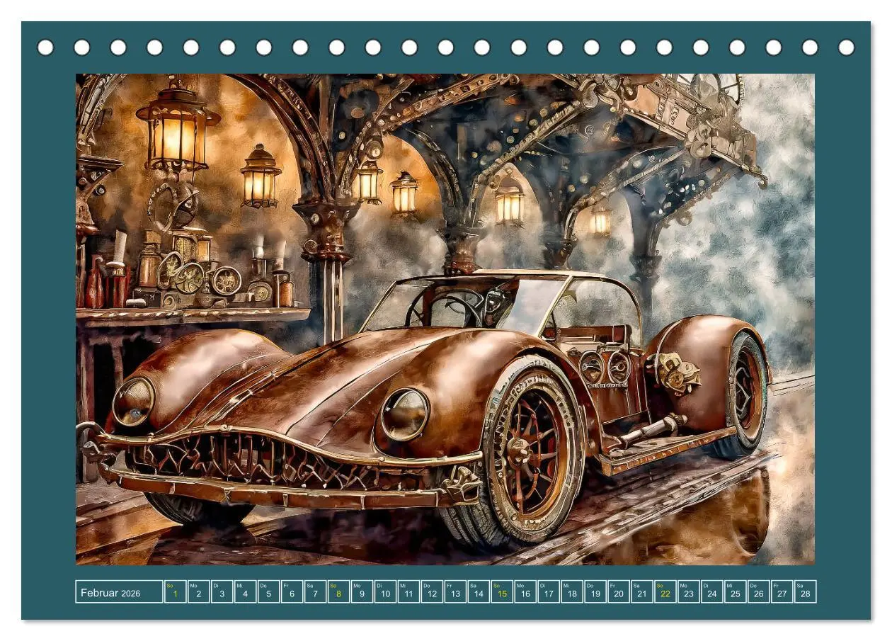 Bild: 9783457366837 | Mit Steampunk unterwegs (Tischkalender 2026 DIN A5 quer), CALVENDO...