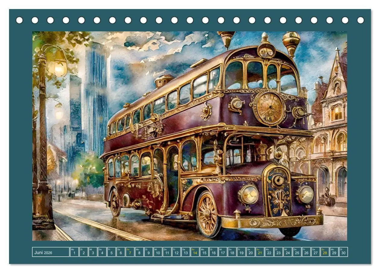 Bild: 9783457366837 | Mit Steampunk unterwegs (Tischkalender 2026 DIN A5 quer), CALVENDO...