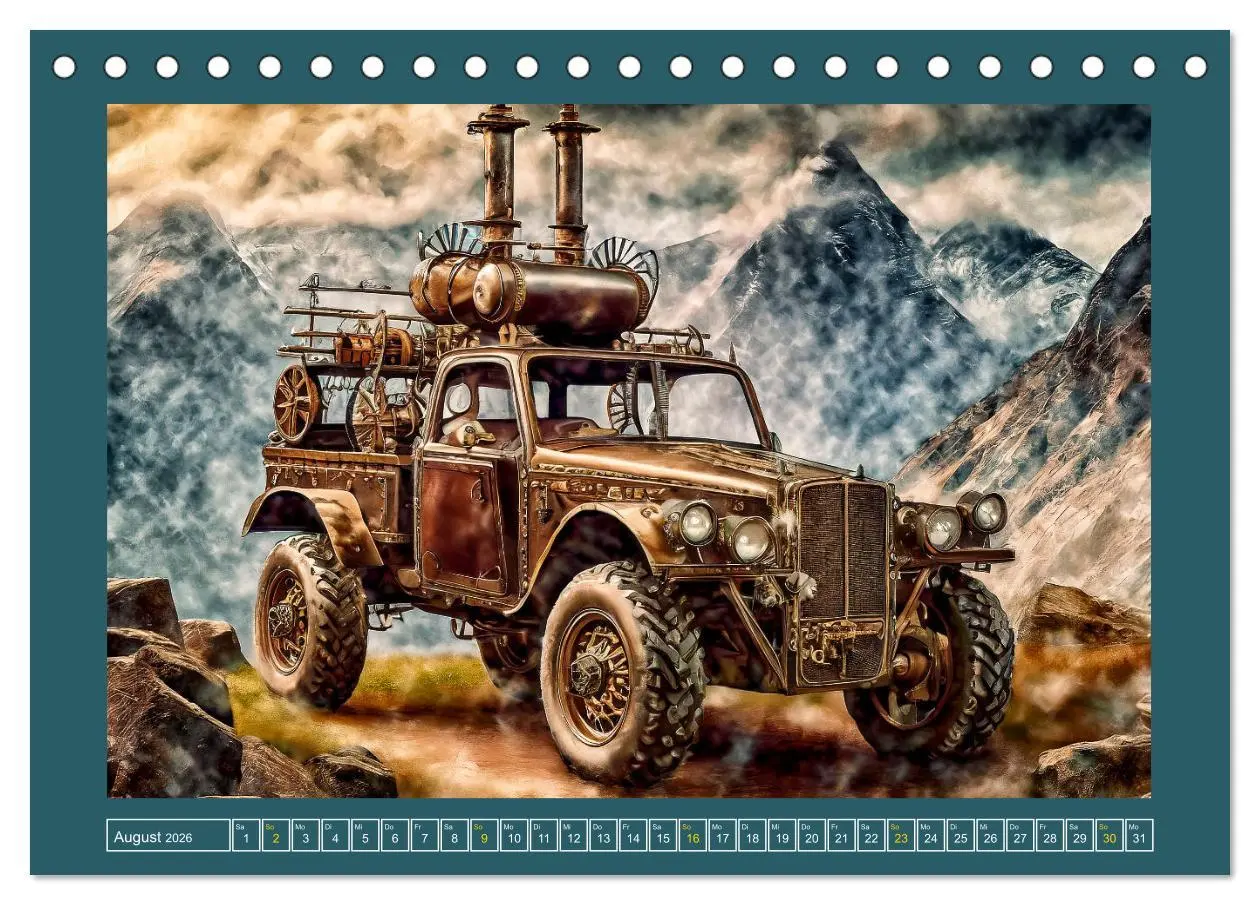 Bild: 9783457366837 | Mit Steampunk unterwegs (Tischkalender 2026 DIN A5 quer), CALVENDO...