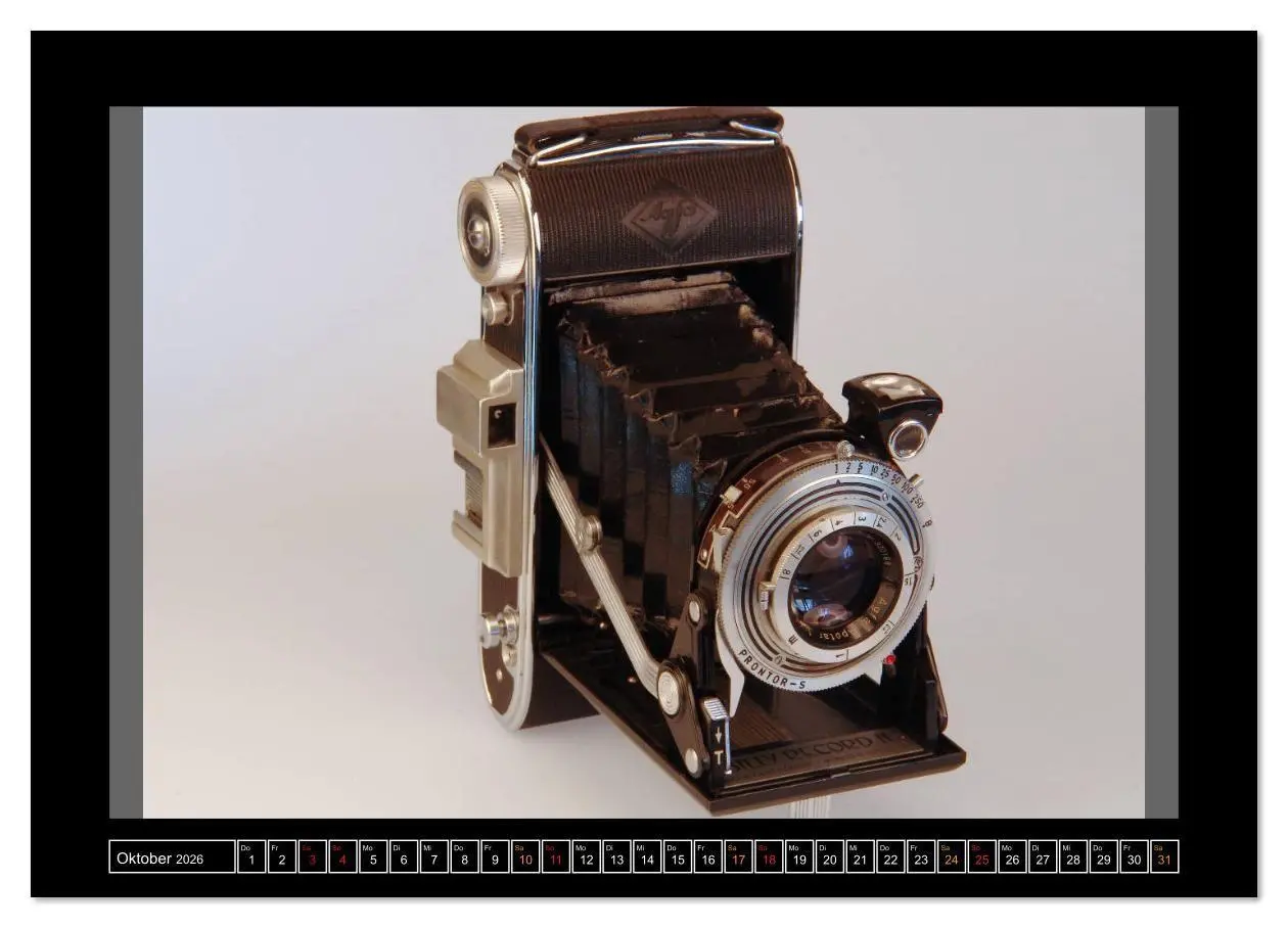 Bild: 9783457816837 | AGFA KAMERA OLDIES Klassische Kameras von 1926 - 1974 (Wandkalender...