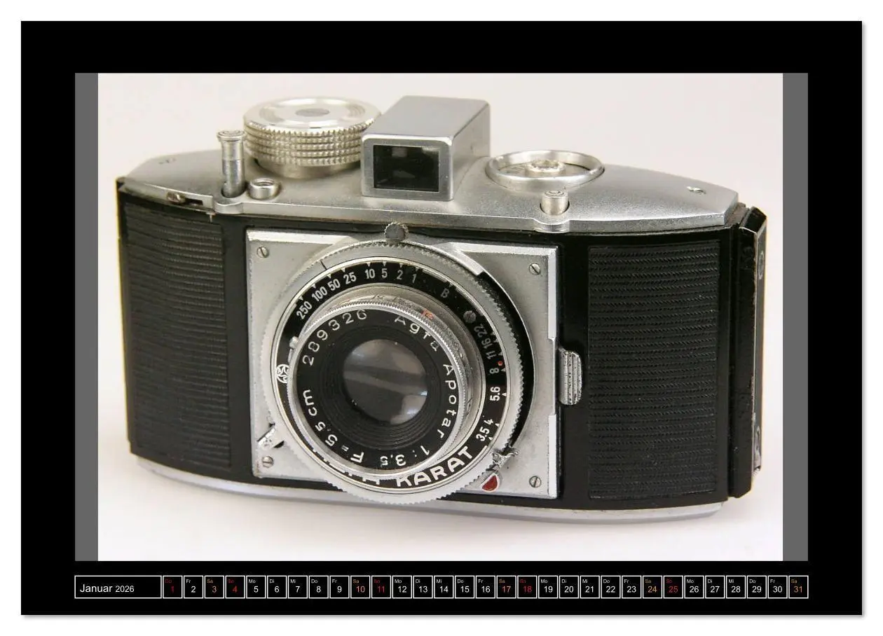 Bild: 9783457816837 | AGFA KAMERA OLDIES Klassische Kameras von 1926 - 1974 (Wandkalender...