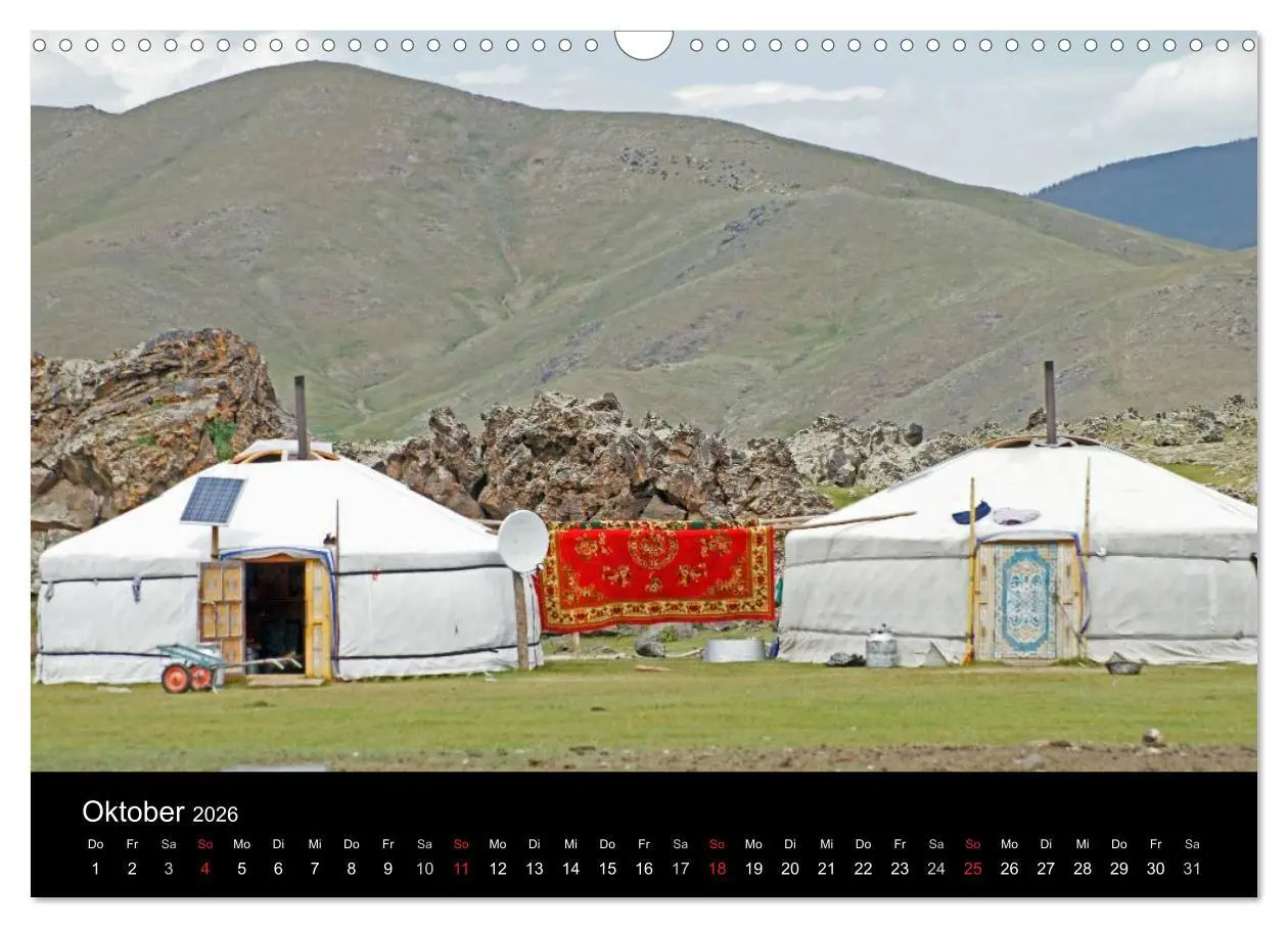 Bild: 9783516146837 | Einsame Mongolei (Wandkalender 2026 DIN A3 quer), CALVENDO...