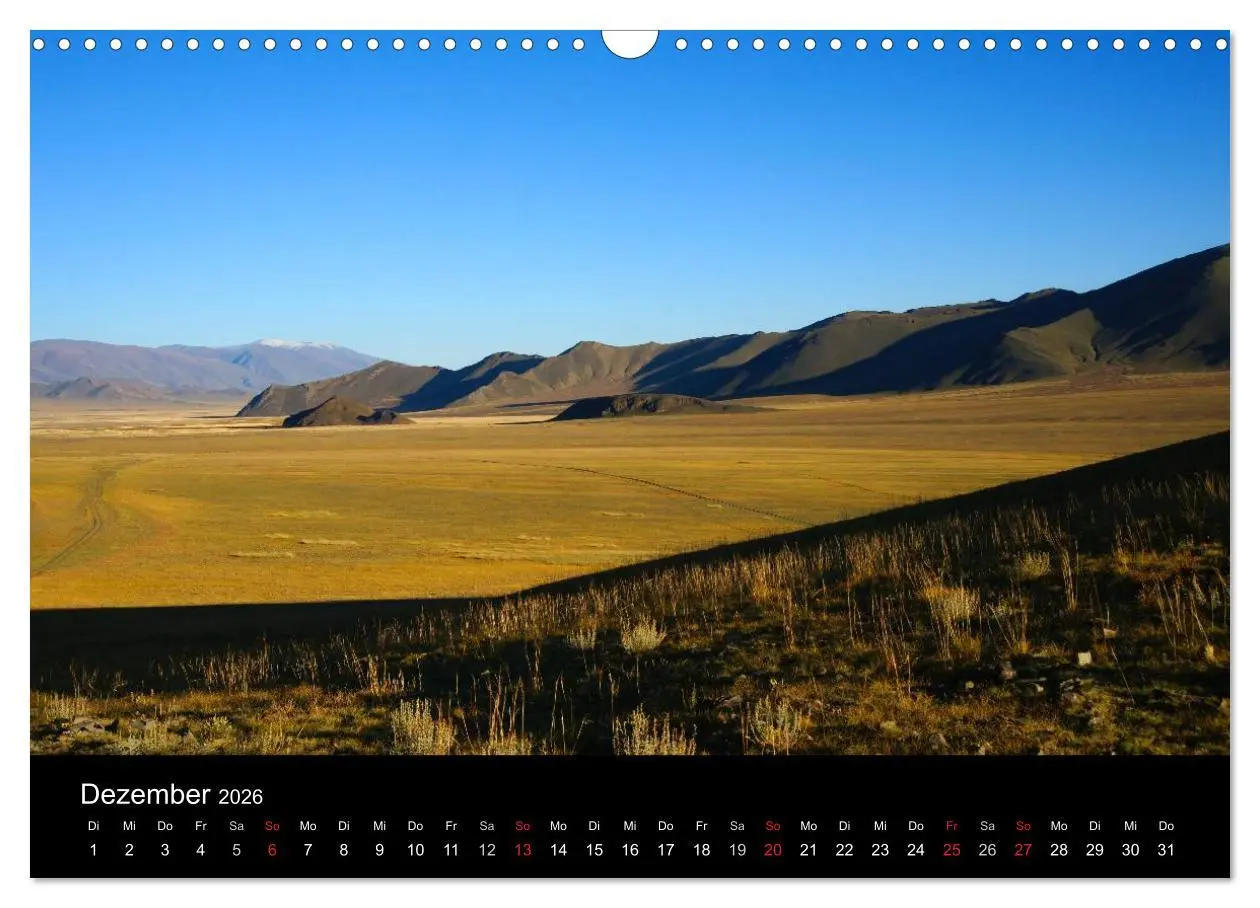 Bild: 9783516146837 | Einsame Mongolei (Wandkalender 2026 DIN A3 quer), CALVENDO...