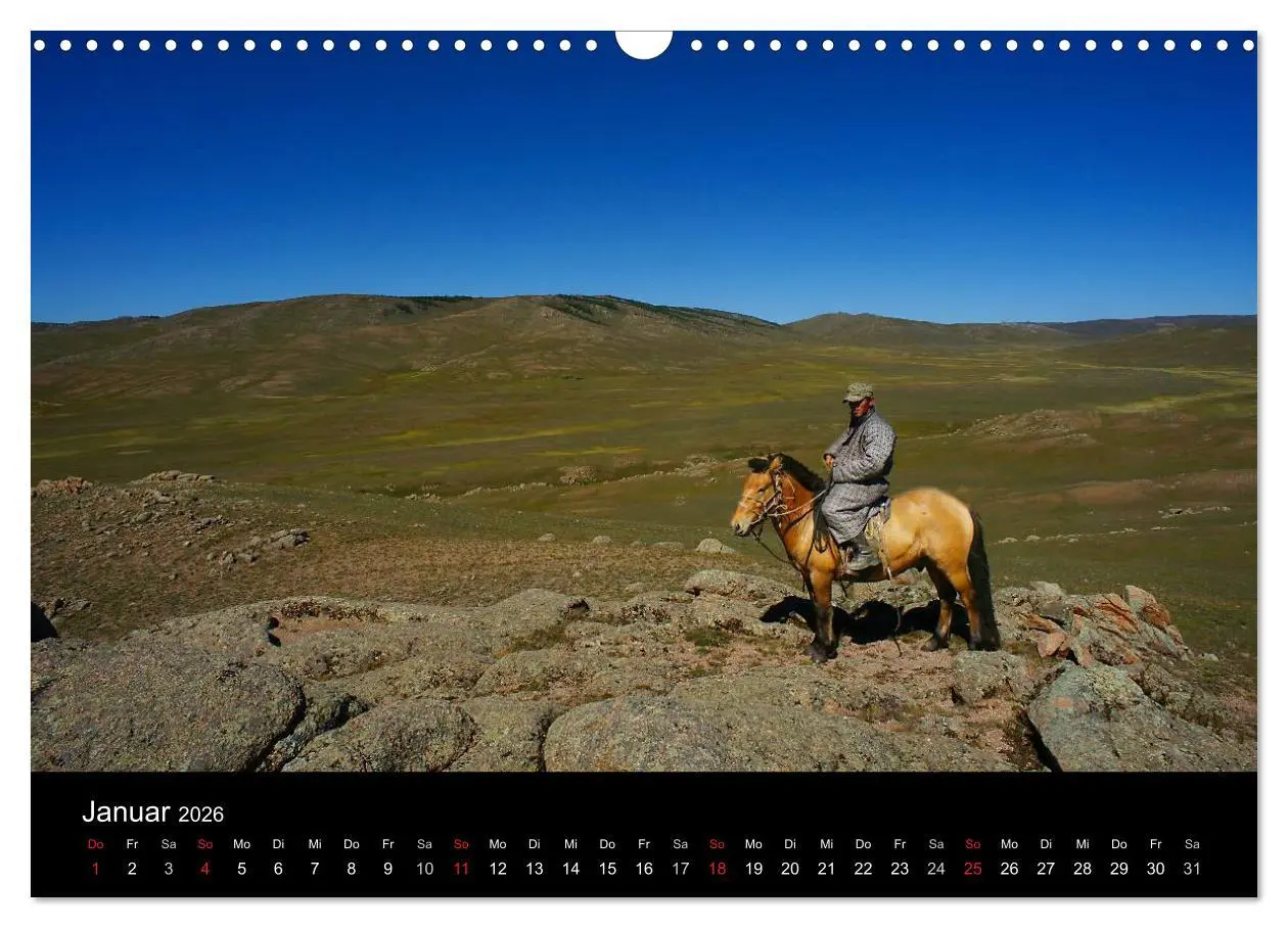 Bild: 9783516146837 | Einsame Mongolei (Wandkalender 2026 DIN A3 quer), CALVENDO...