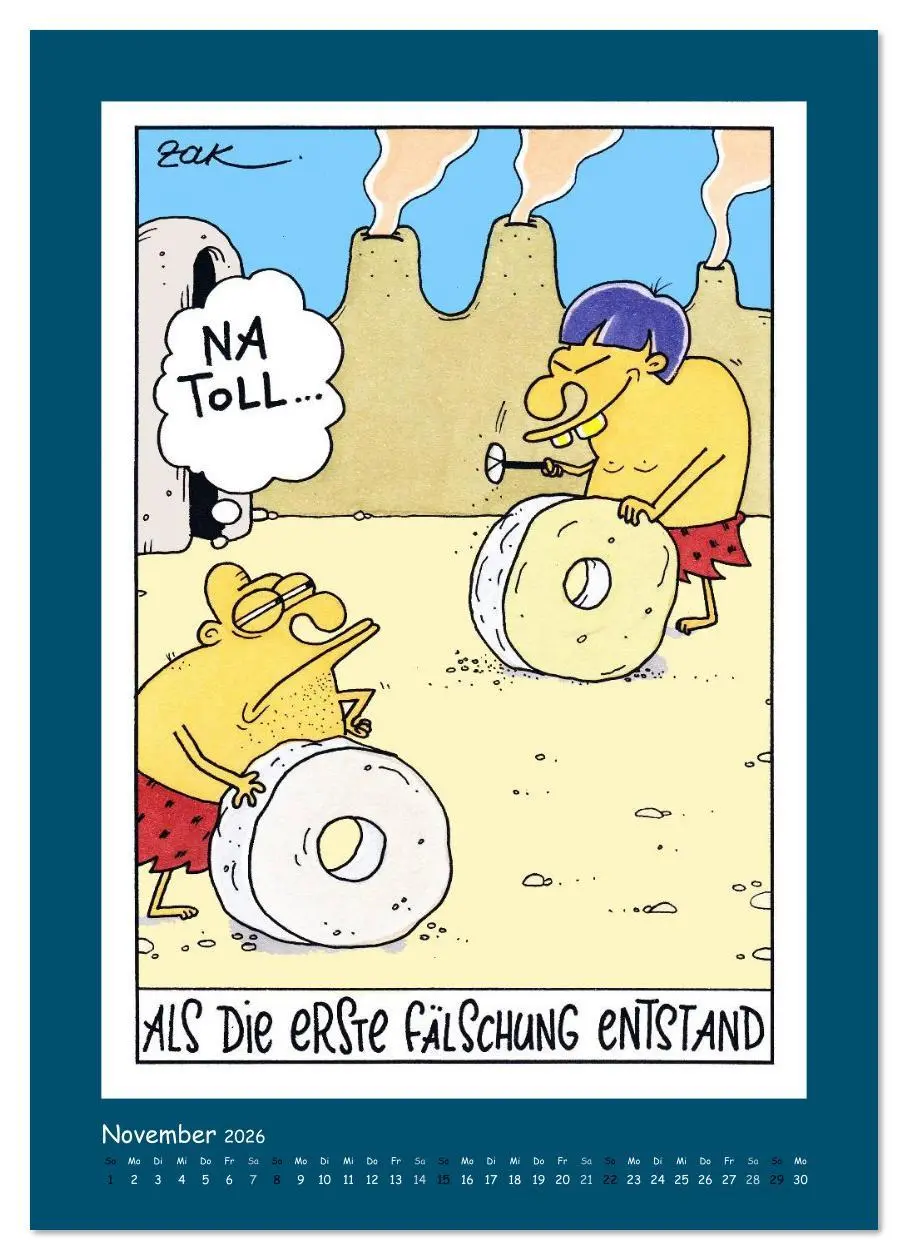 Bild: 9783516456837 | Na Toll! Comics von Martin Zak (Wandkalender 2026 DIN A2 hoch),...