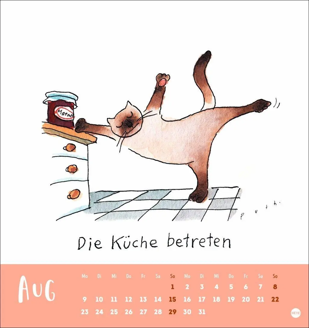 Bild: 9783756416837 | Puth Yoga für die Katz Postkartenkalender 2027 | Klaus Puth | Kalender