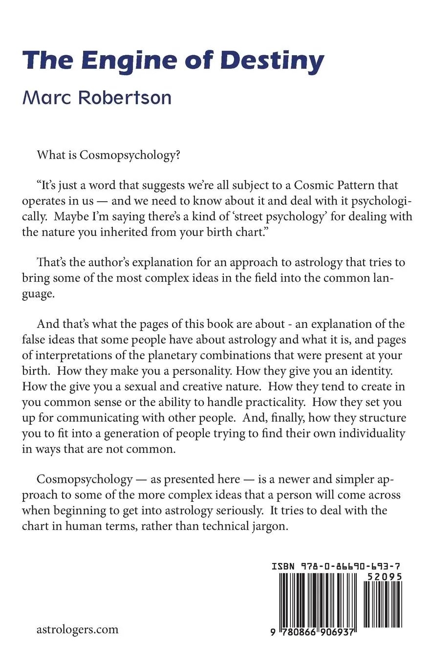 Rückseite: 9780866906937 | The Engine of Destiny Cosmopsychology | Marc Robertson | Taschenbuch