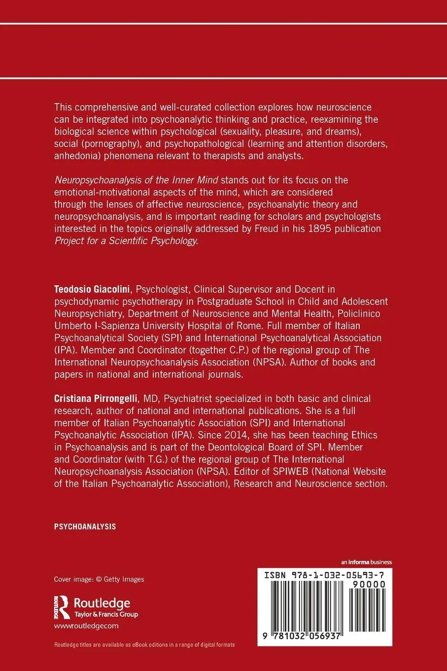 Rückseite: 9781032056937 | Neuropsychoanalysis of the Inner Mind | Teodosio Giacolini (u. a.)