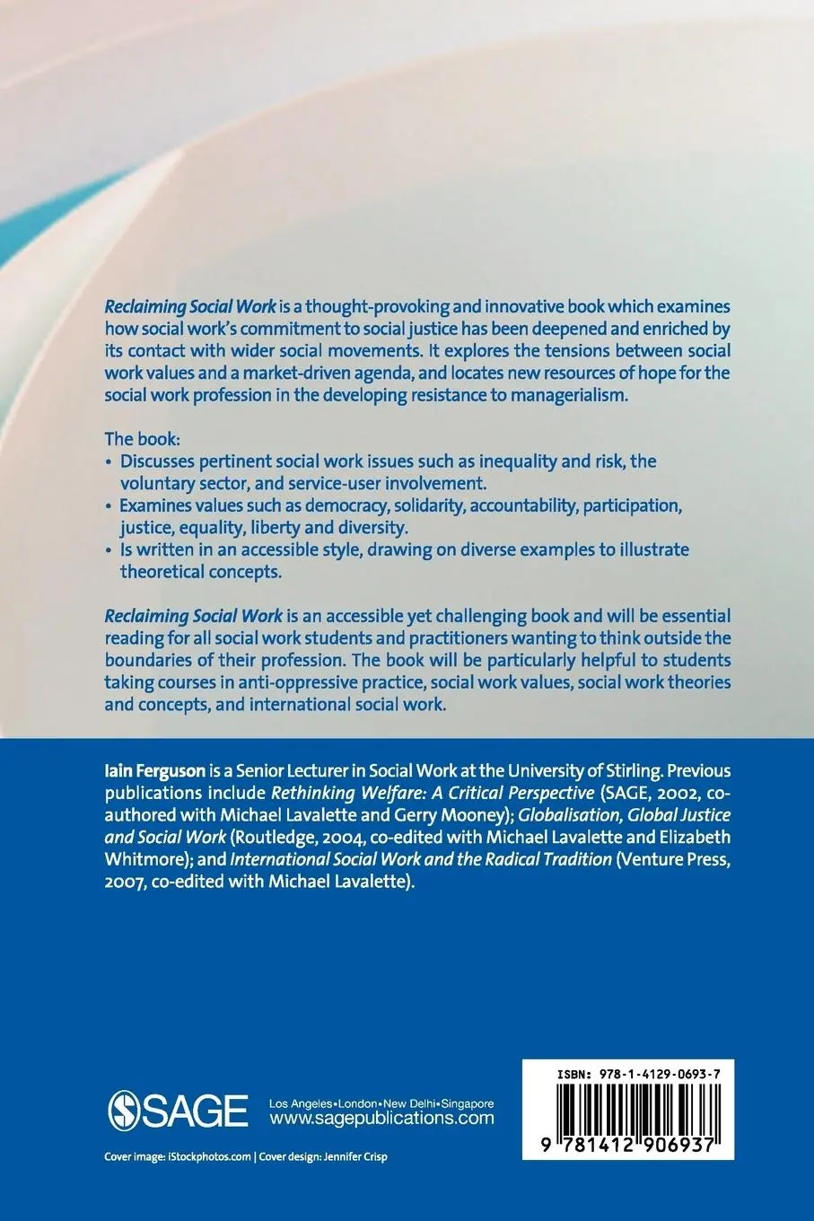 Rückseite: 9781412906937 | Reclaiming Social Work | Iain Ferguson | Taschenbuch | Englisch | 2007