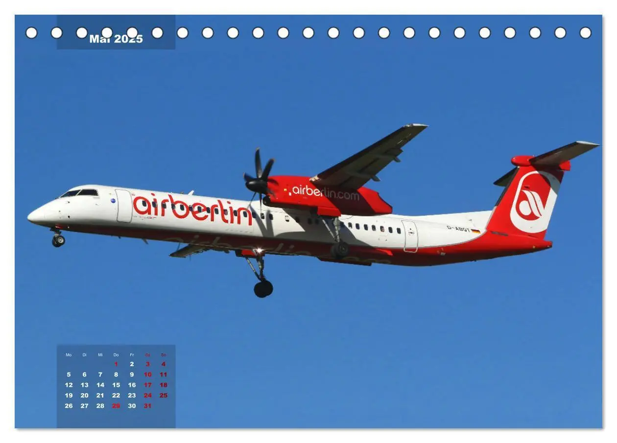 Bild: 9783435336937 | In Memoriam Air Berlin (Tischkalender 2025 DIN A5 quer), CALVENDO...