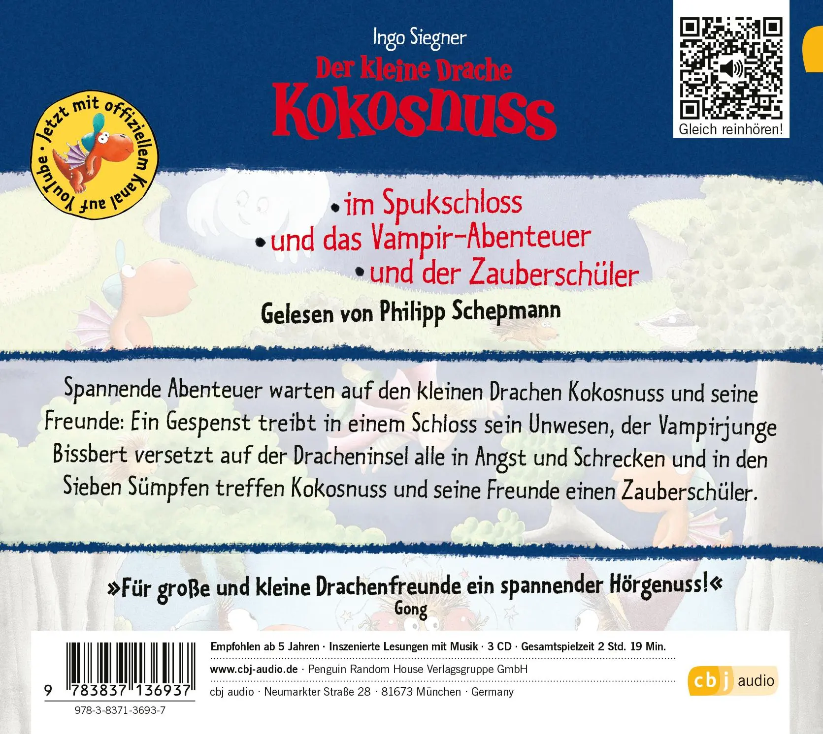 Bild: 9783837136937 | Der kleine Drache Kokosnuss - Abenteuer zur Geisterstunde | Siegner