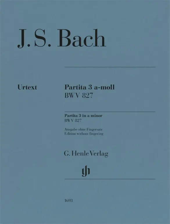 Cover: 9790201816937 | Johann Sebastian Bach - Partita Nr. 3 a-moll BWV 827 | Scheideler