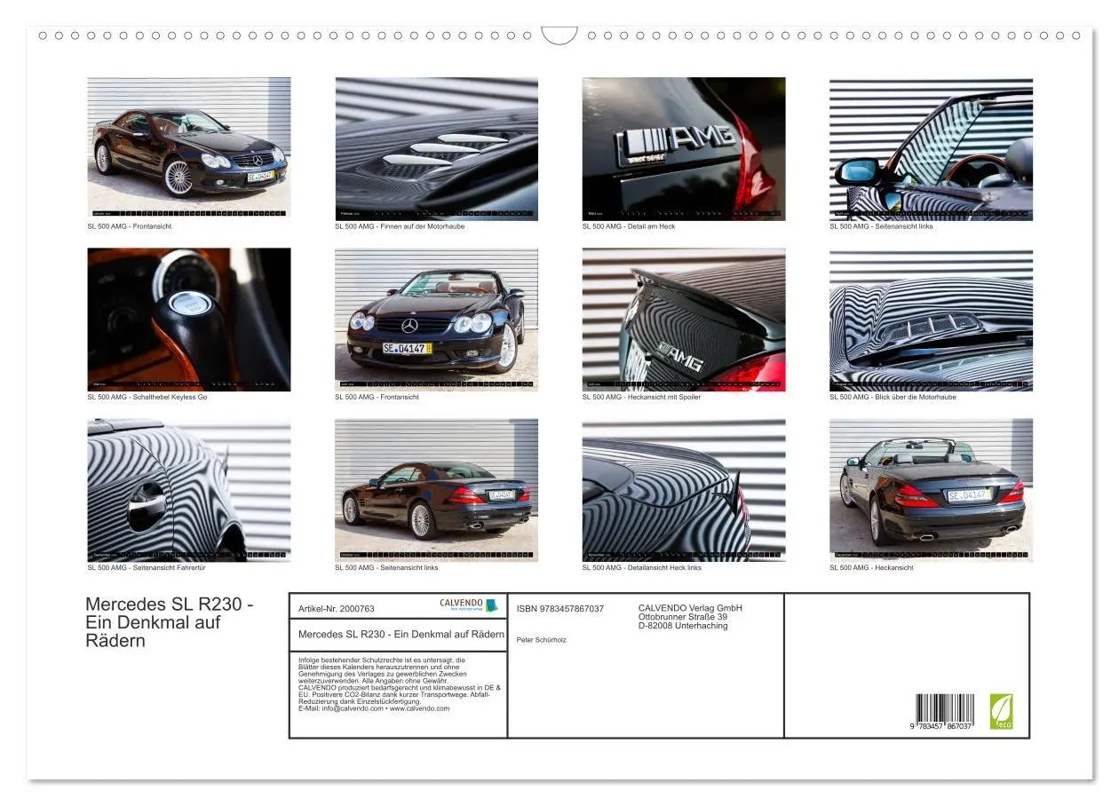 Bild: 9783457867037 | Mercedes SL R230 - Ein Denkmal auf Rädern (Wandkalender 2026 DIN A2...