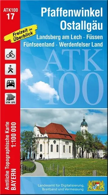 Cover: 9783899337037 | Amtliche Topographische Karte Bayern Pfaffenwinkel, Ostallgäu | 2019