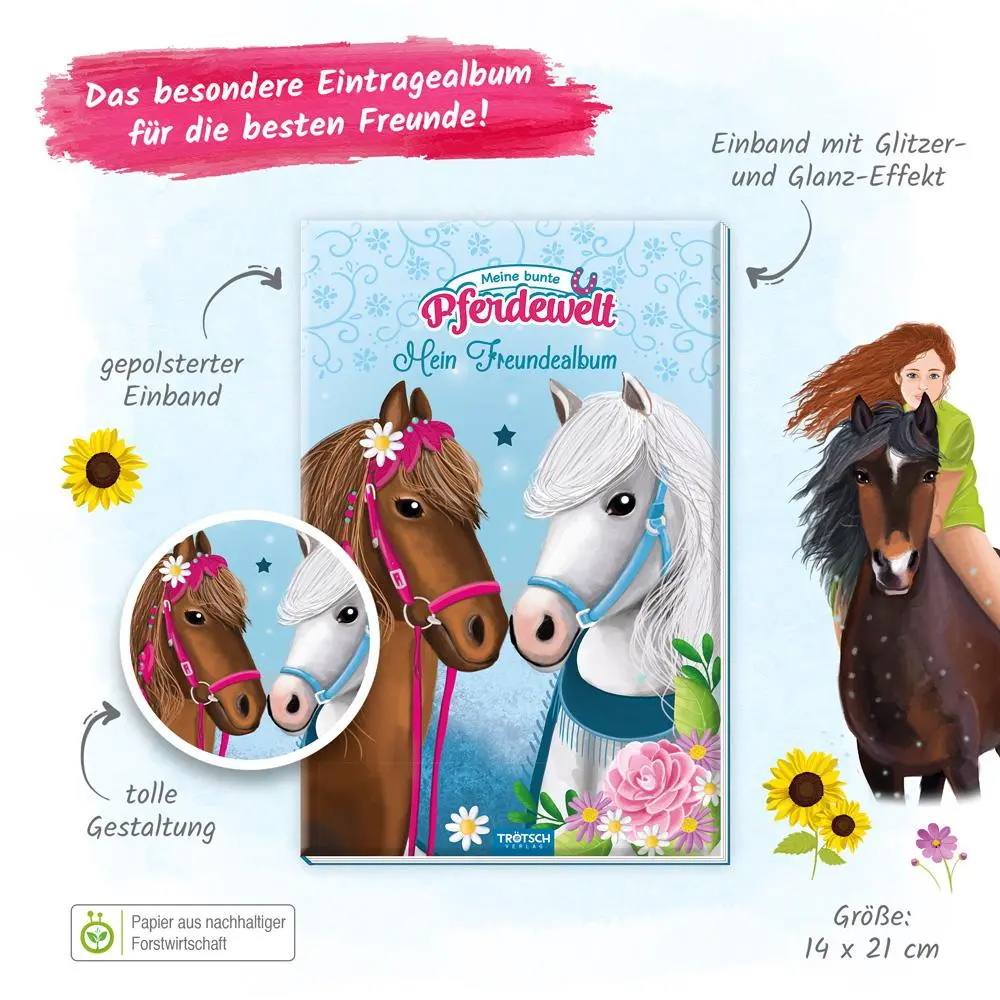 Bild: 9783957747037 | Trötsch Mein Freundealbum Meine bunte Pferdewelt | Trötsch Verlag
