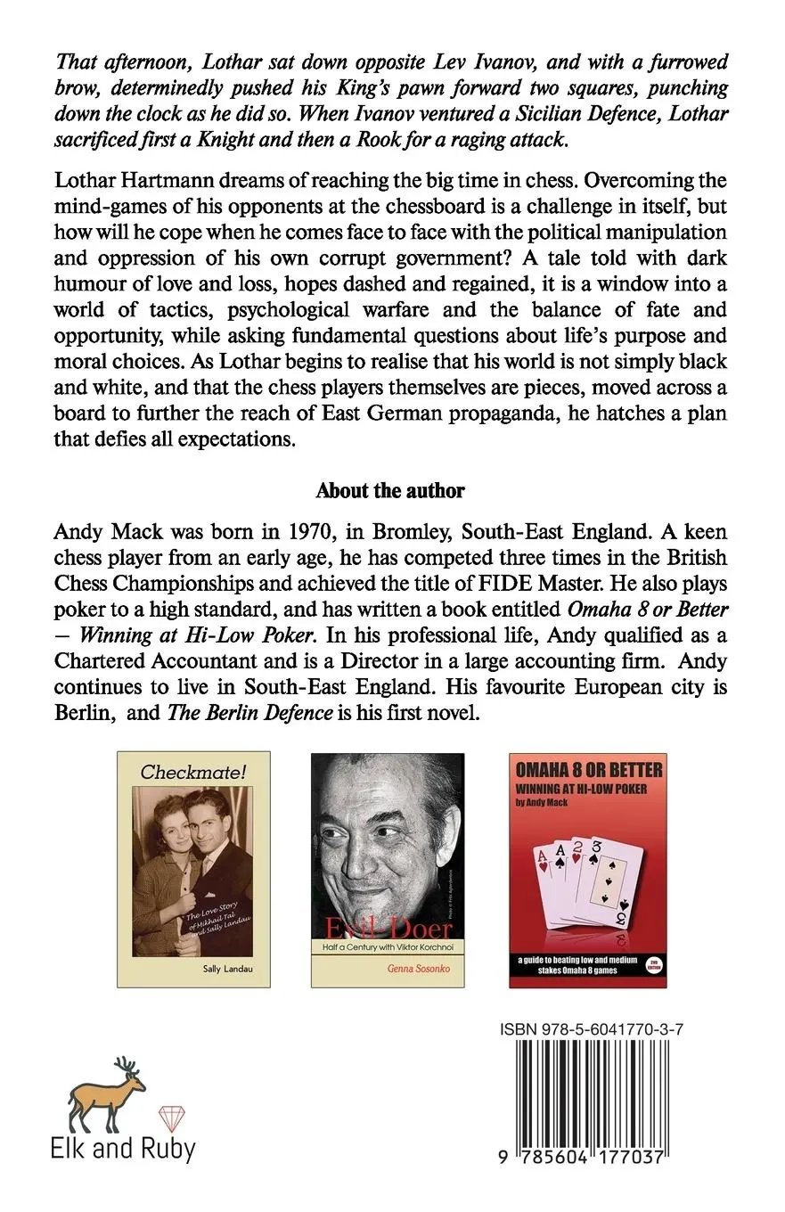 Rückseite: 9785604177037 | The Berlin Defence | A Novel | Andy Mack | Taschenbuch | Englisch