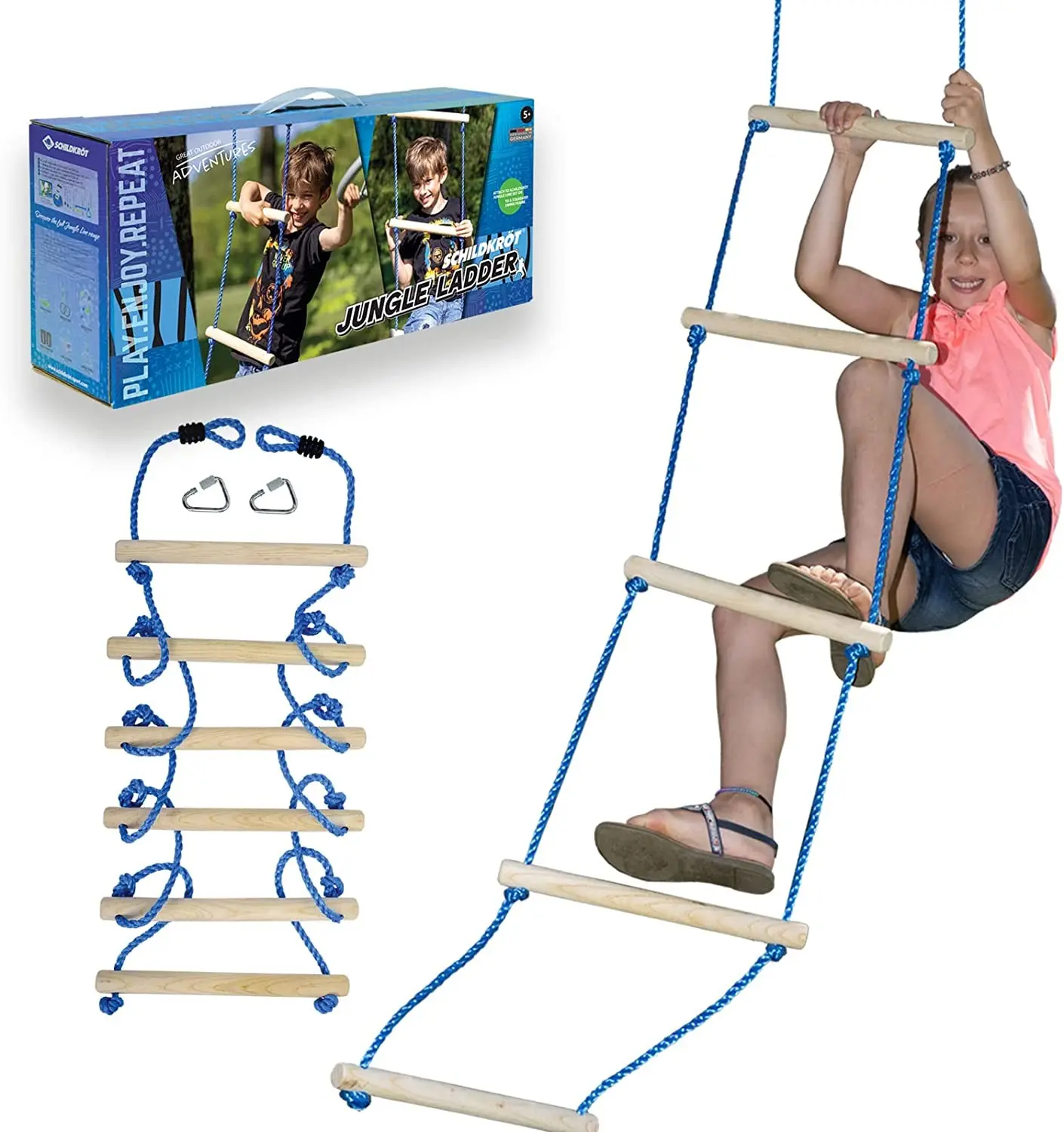 Cover: 4000885707137 | Schildkröt 970713 - Jungle Ladder Strickleiter, 250cm, Jungle...