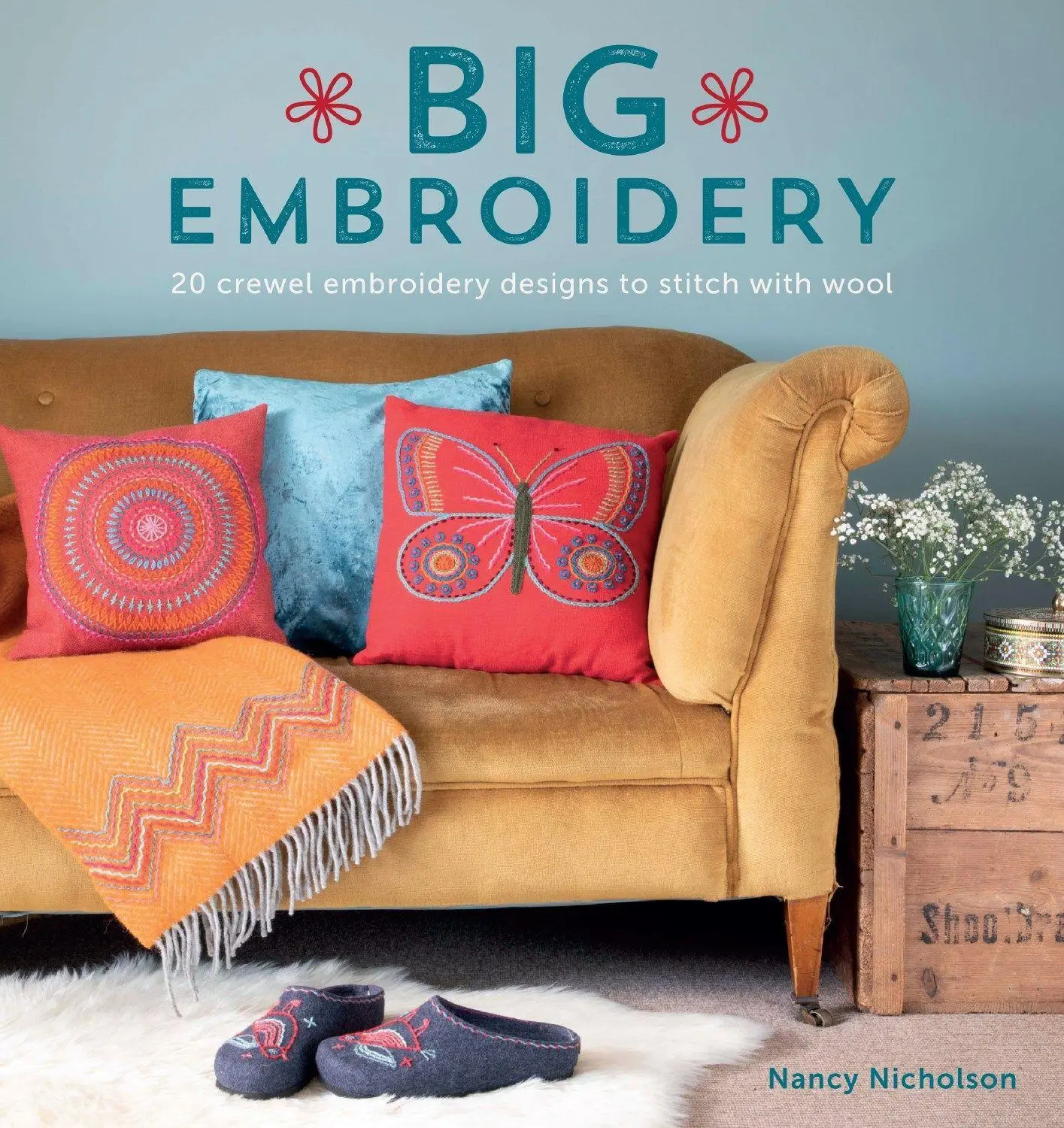 Cover: 9781446307137 | Big Embroidery | 20 Crewel Embroidery Designs to Stitch with Wool