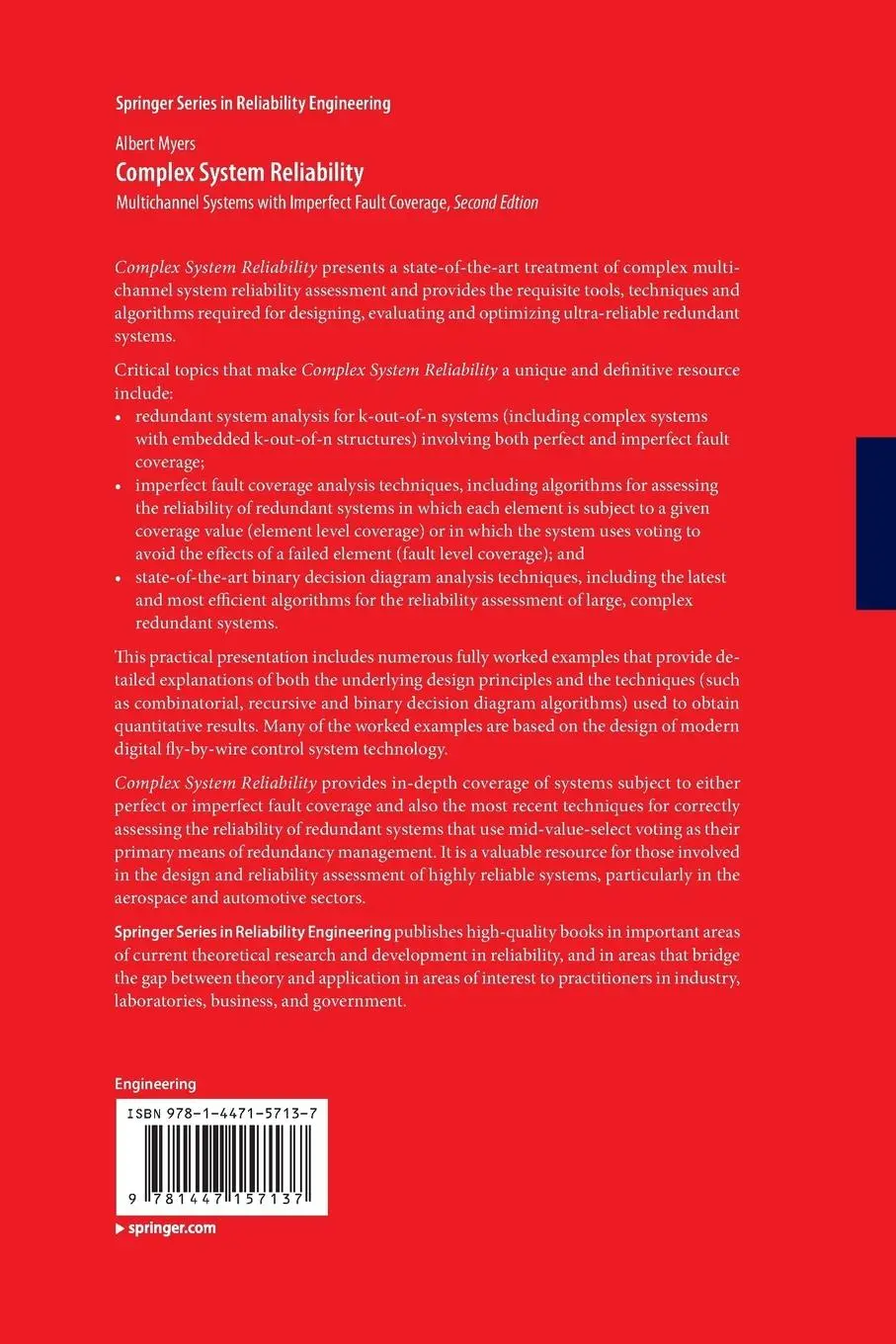 Rückseite: 9781447157137 | Complex System Reliability | Albert Myers | Taschenbuch | xiii | 2014