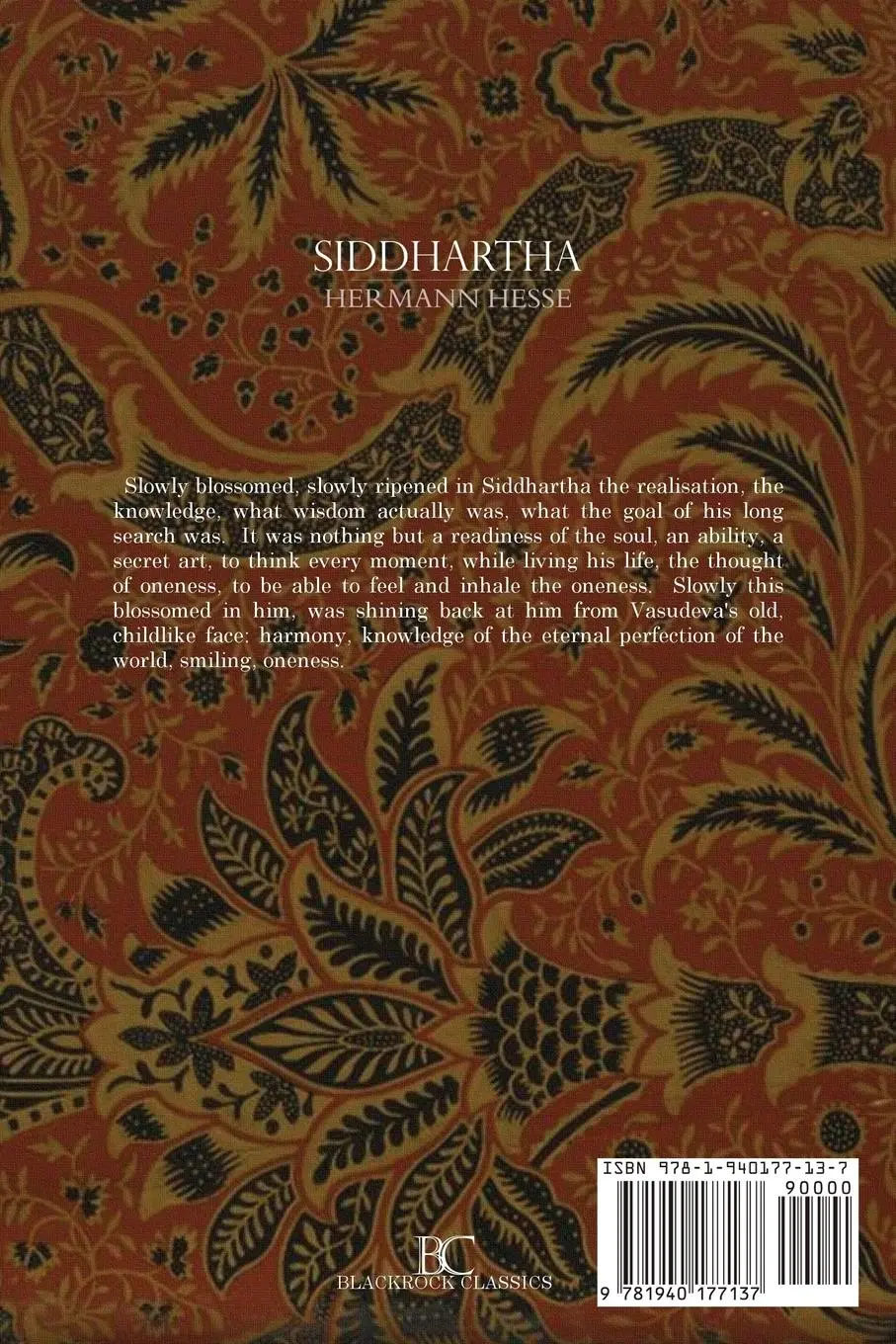 Rückseite: 9781940177137 | Siddhartha | Hermann Hesse | Taschenbuch | Paperback | Englisch | 2013