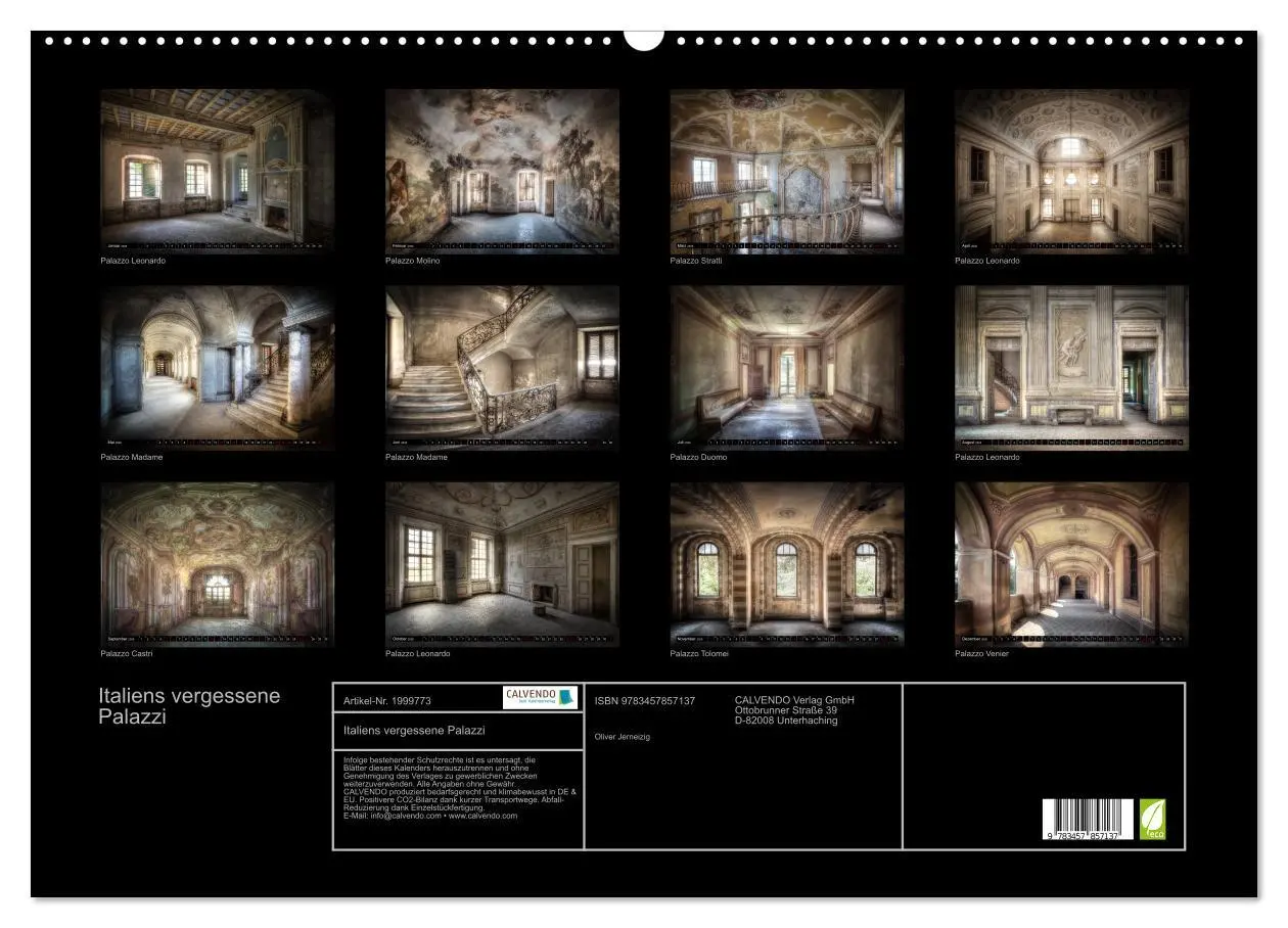 Bild: 9783457857137 | Italiens vergessene Palazzi (Wandkalender 2026 DIN A2 quer),...