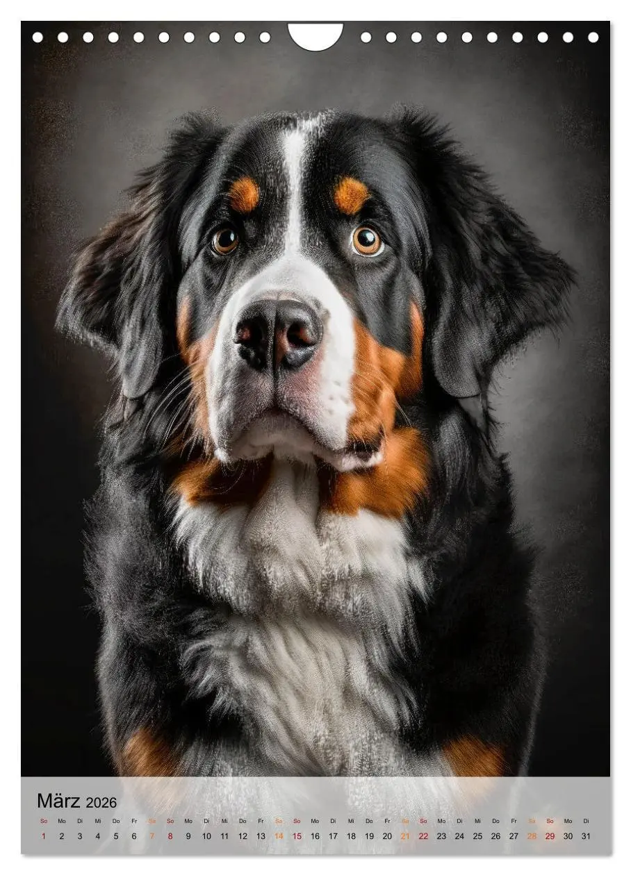 Bild: 9783516327137 | Berner Sennenhund - gutmütig und treu (Wandkalender 2026 DIN A4...