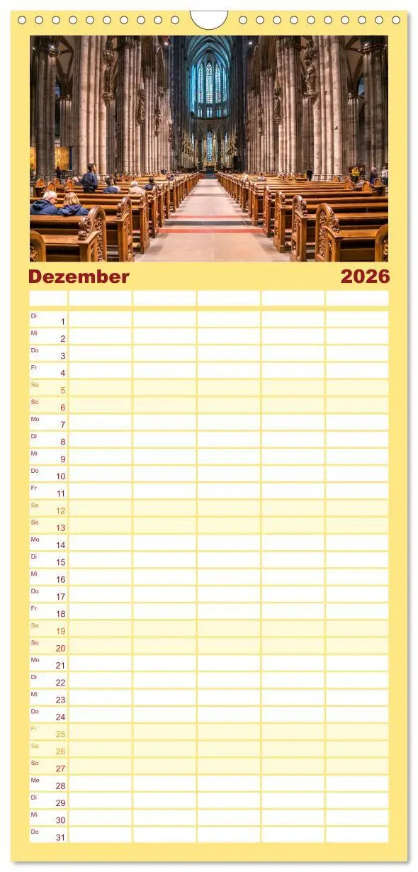 Bild: 9783516497137 | Familienplaner 2026 - Cologne - Köln mit 5 Spalten (Wandkalender,...