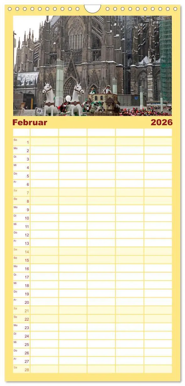 Bild: 9783516497137 | Familienplaner 2026 - Cologne - Köln mit 5 Spalten (Wandkalender,...