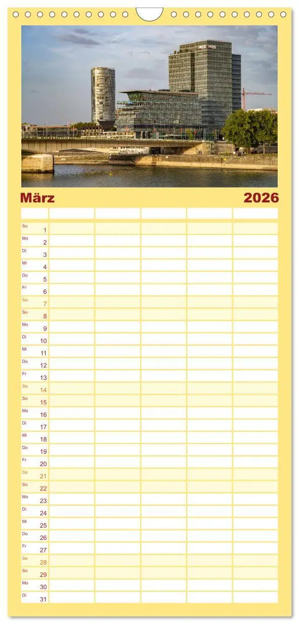 Bild: 9783516497137 | Familienplaner 2026 - Cologne - Köln mit 5 Spalten (Wandkalender,...