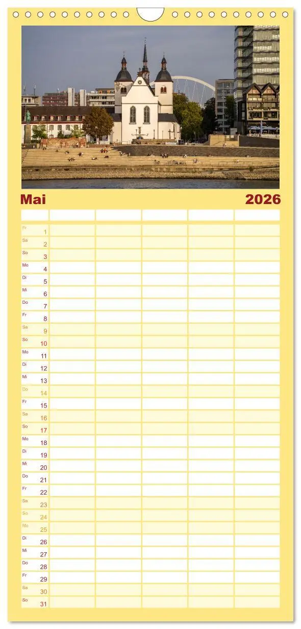 Bild: 9783516497137 | Familienplaner 2026 - Cologne - Köln mit 5 Spalten (Wandkalender,...