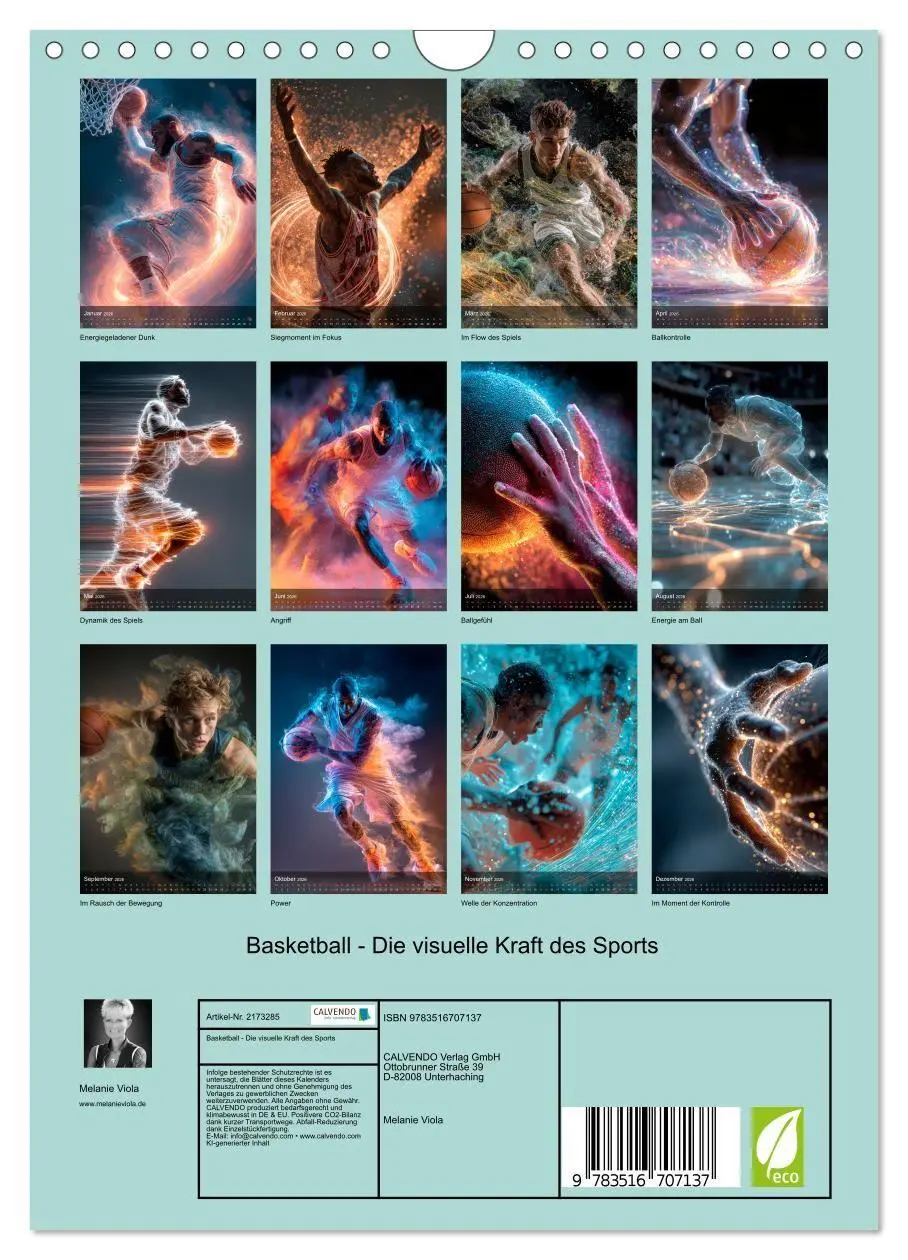 Bild: 9783516707137 | Basketball - Die visuelle Kraft des Sports (Wandkalender 2026 DIN...