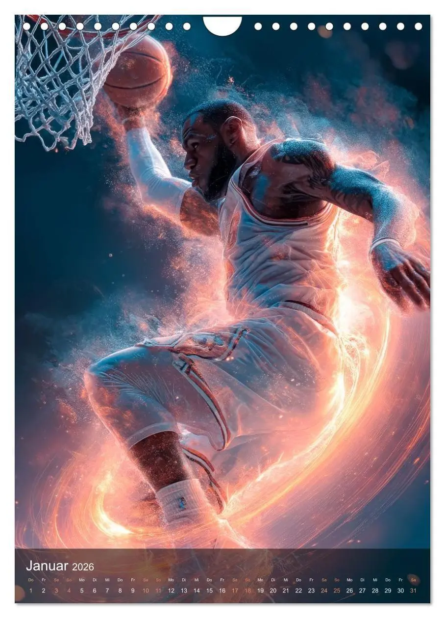 Bild: 9783516707137 | Basketball - Die visuelle Kraft des Sports (Wandkalender 2026 DIN...