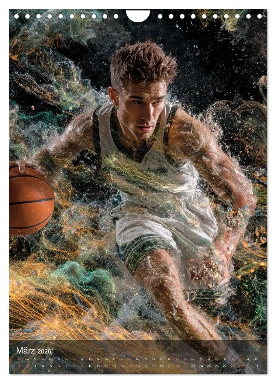 Bild: 9783516707137 | Basketball - Die visuelle Kraft des Sports (Wandkalender 2026 DIN...