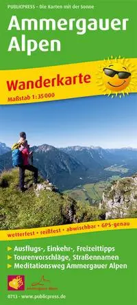 Cover: 9783747307137 | Ammergauer Alpen 1:35 000 | (Land-)Karte | Wanderkarte/WK | Deutsch