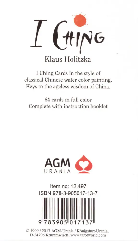 Bild: 9783905017137 | I-Ching Holitzka GB, m. 1 Buch, m. 1 Beilage, 2 Teile | Klaus Holitzka