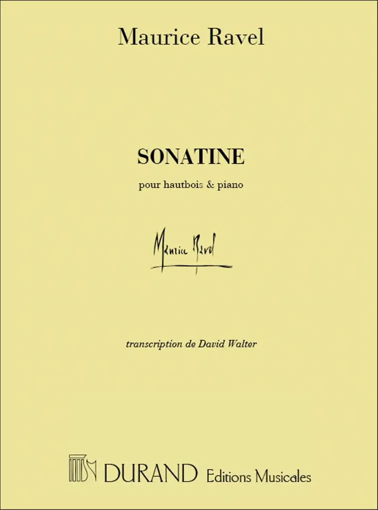 Cover: 9790044077137 | Sonatine (David Walter) | Maurice Ravel | Partitur | 2001
